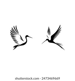 Bird vector art illustration Silhouttee Design 