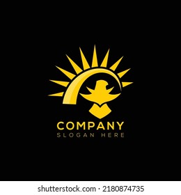 Diseño de logotipo de arte vector de aves