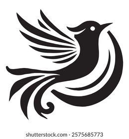 Bird vector art logo silhouette