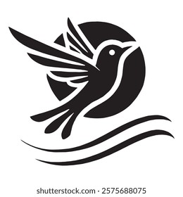 Bird vector art logo silhouette