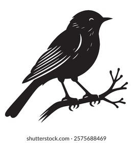 Bird vector art logo silhouette