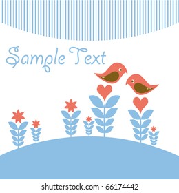 Bird Vector card