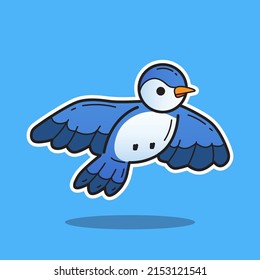 Bird Vector Cartoon Illustration 