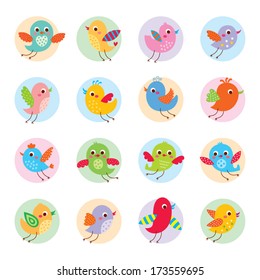 bird vector collection