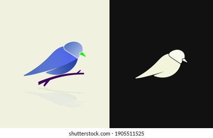 Diseño de vectores de aves. Ilustración de icono 