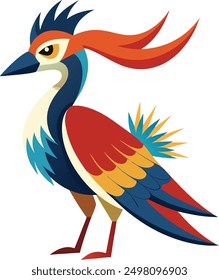 Arte de ilustración de diseño de Vector de pájaro