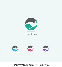 Bird vector, fly logo 