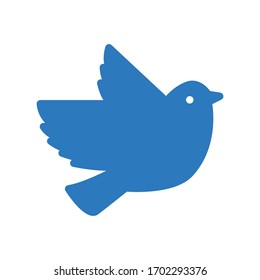 bird vector glyph color icon 