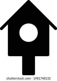 bird vector glyph flat icon