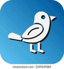 Bird Vector Glyph Gradient Background Icon For Personal And Commercial Use.
