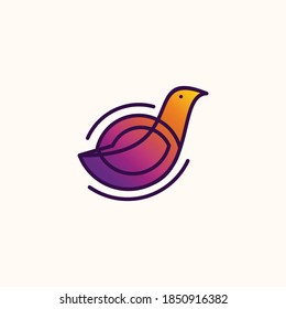 bird vector graphic illustration .