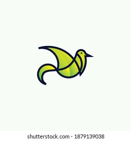bird vector graphic illustration .