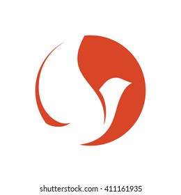 Bird vector icon.