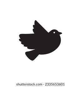 Icono de vector de pájaro. Diseño de señales planas para aves. Pictograma con símbolo de pájaro. icono de interfaz de usuario de UX