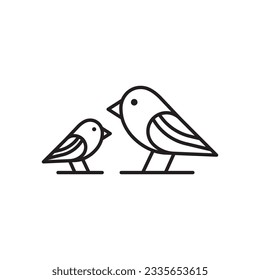 Bird vector icon. Birds flat sign design. Bird symbol pictogram. UX UI icon