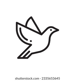 Bird vector icon. Birds flat sign design. Bird symbol pictogram. UX UI icon