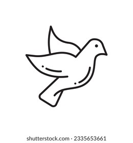 Bird vector icon. Birds flat sign design. Bird symbol pictogram. UX UI icon