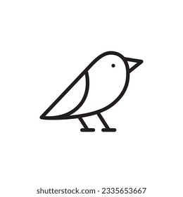 Bird vector icon. Birds flat sign design. Bird symbol pictogram. UX UI icon