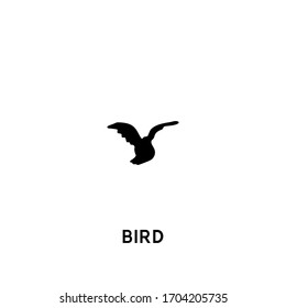 bird vector icon. bird black sign on white background. bird icon for web and app