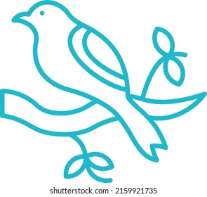 Icono de vector de pájaro. Se puede usar para imprimir, móviles y aplicaciones web.
