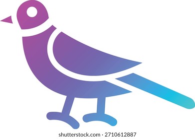 Ilustración de diseño de icono de Vector de pájaro