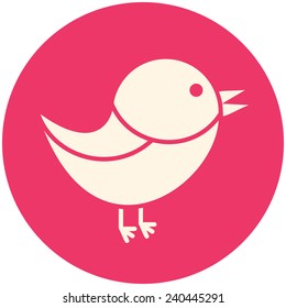 Bird, vector icon flat design