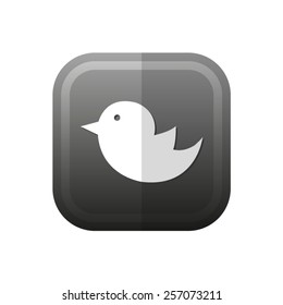 bird - vector icon, flat design