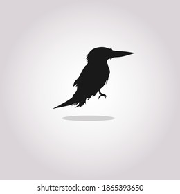 Bird vector icon, a little bird. The bird chirps icon. Vector icon EPS 10
