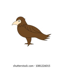 Bird vector icon on a white background