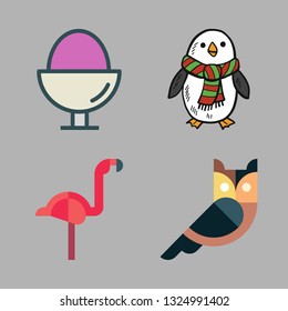 bird vector icon set