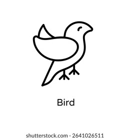 Bird vector icon stock illustration