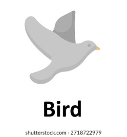 Icono del Vector del pájaro que puede modificar o editar fácilmente
