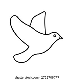Icono del Vector del pájaro que puede modificar o editar fácilmente
