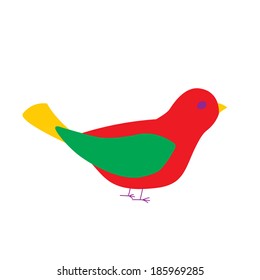 Bird. Vector illustration.