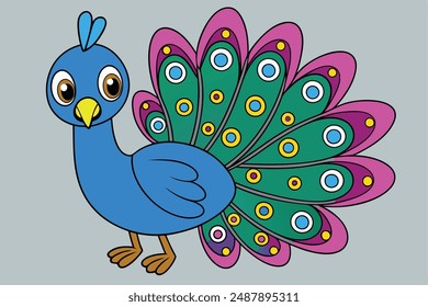 Bird Vector Illustration - Cartoon Clipart and Line Art Design. The digital product features a high quality bird vector illustration, perfect for use in cartoons, clipart, and line art designs.