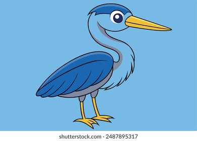 Bird Vector Illustration - Cartoon Clipart and Line Art Design. The digital product features a high quality bird vector illustration, perfect for use in cartoons, clipart, and line art designs.