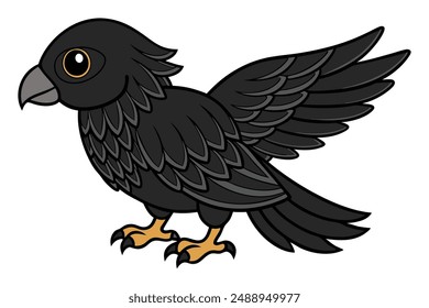 Bird Vector Illustration | Cartoon, Clipart and Line Art Designs for Print.