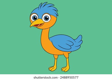 Bird Vector Illustration | Cartoon, Clipart and Line Art Designs for Print