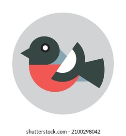 diseño de ilustración de vector de aves, adecuado para icono de ilustración de animales planos