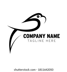bird vector illustration design theme for logo, looks elegant, cool, and looks pleasing to the eye