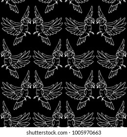 Bird vector illustration. Doodle style. Design, print, logo, decor, textile, paper.