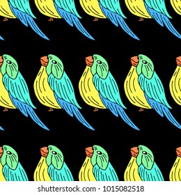 Bird vector illustration. Doodle style. Design, print, decor, textile, paper