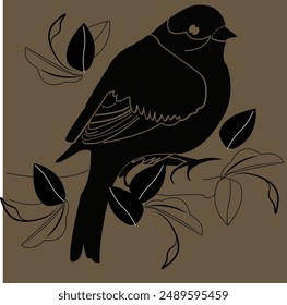 Un arte de Imagen de Ilustración vectorial de pájaro