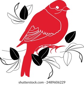 A bird vector illustration image art