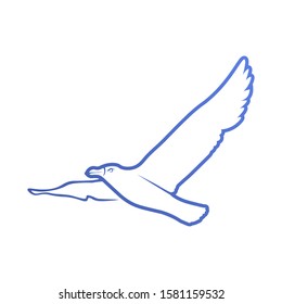 Bird Vector Illustration Isolated on White Background