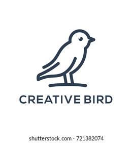 Bird vector illustration for logo concept