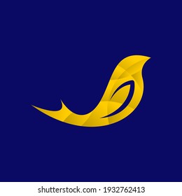 ilustración de vector de pájaro. logotipo de pájaro. estilo de color moderno