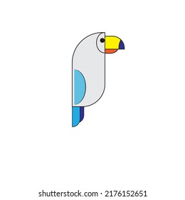bird vector illustration or toucan illustration 