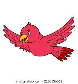 bird vector illustration,isolated on white background,top view
