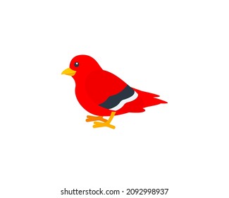 Bird vector isolated icon. Emoji illustration. Bird vector emoticon